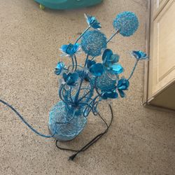 Blue Decor Flower Vase 