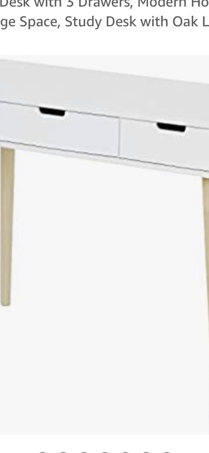 TIPTIPER White Writing Desk