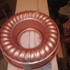Vintage Copper Bundt Or Jello Mold
