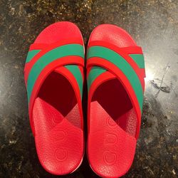 Gucci Web Cross Sandals
