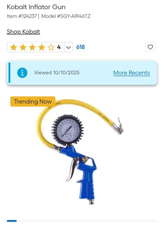 Kobalt Inflator Gun
