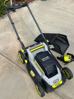 Ryobi battery operated lawn mower