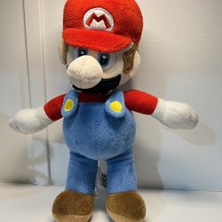 Super Mario Bros Plush Mario Doll Stuffed Toy  Nintendo 12 “