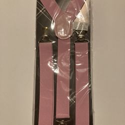 Pink Suspenders Xv/wedding/ Prom