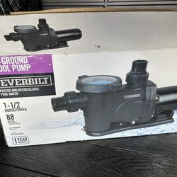Everbilt New Open Box In Ground Pool Pump
