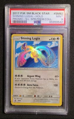 Pokemon Shining Lugia SM82 Holo Rare 2017 Shining Legends Promo PSA 9