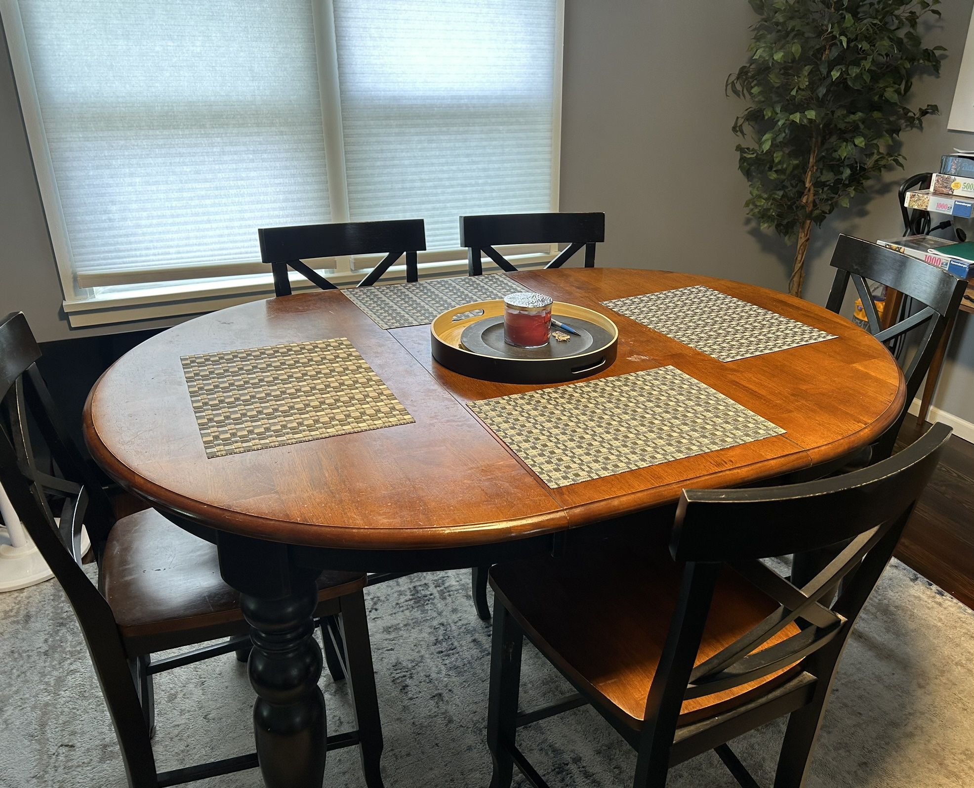 Dining Table High Top And 6 Chairs