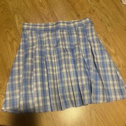 Small Blue School/Checkered Skirt