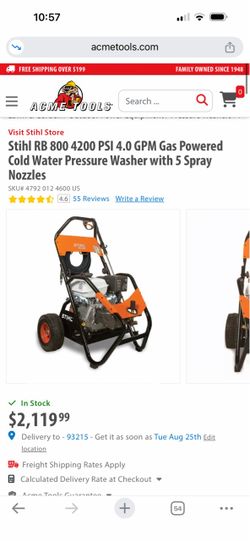 Large pressure washer