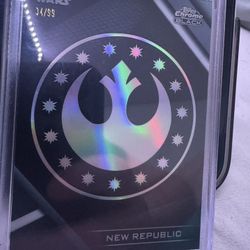 2024 Star Wars Topps Chrome Black Galactic Factions New Republic