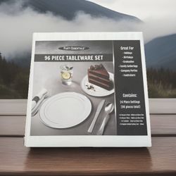 96-Piece Movie Theme Party Tableware Set Plates, Napkins, Forks, Decorations