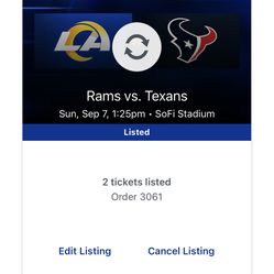 Rams Season Opener Game