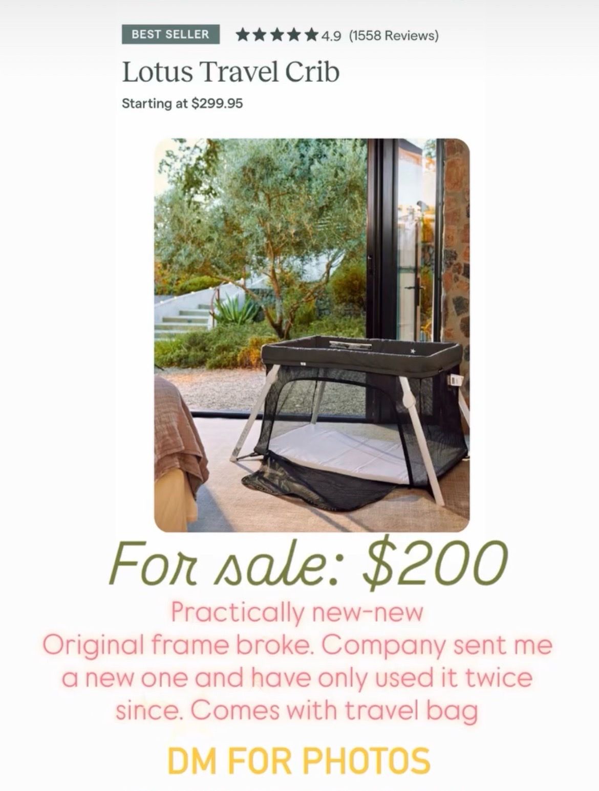 Guava Travel Crib