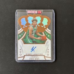 2019 Crown Royale Basketball Romeo Langford Auto /99