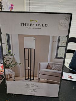 Bran new threshold floor lamp with shelves