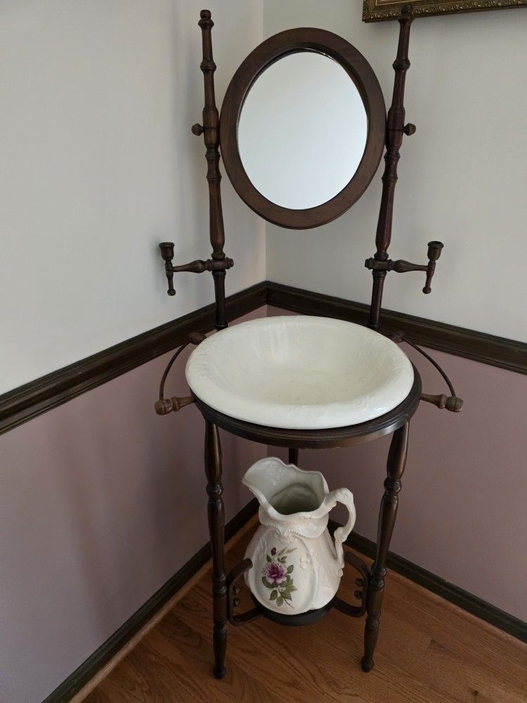 Wash Basin And Pitcher