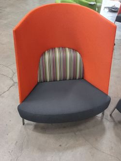 High-Back Lounge Chair with Privacy Panel