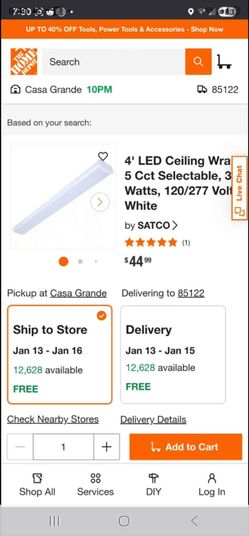 LED wrap commercial ceiling light fixtures