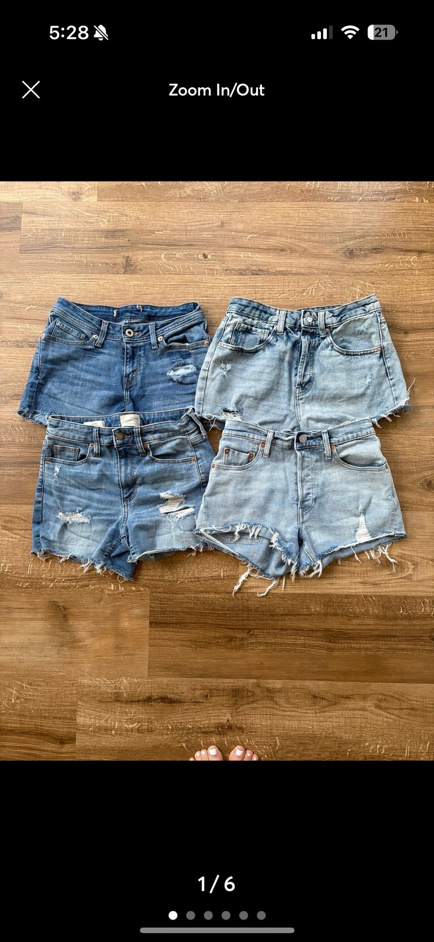 Bundle of women’s denim shorts