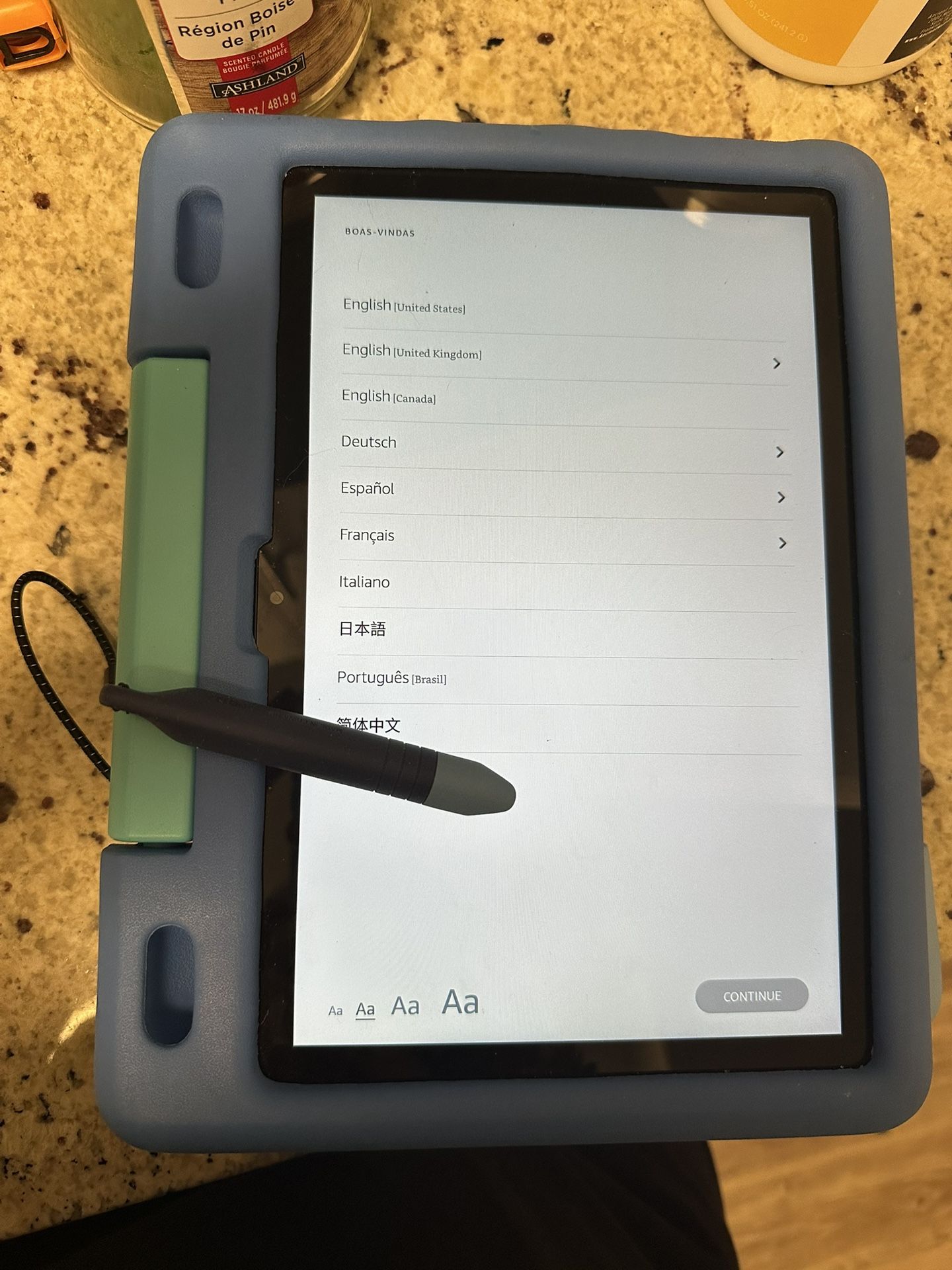 Amazon Fire Tablet 8” With Case & stylus
