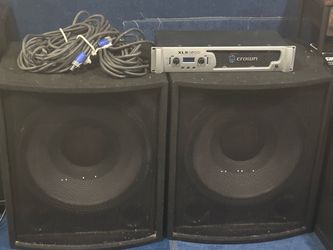 JBL 18” Passive Subwoofers + Crown XLS1500 Amp + 2X 25ft Speakon Cables Package