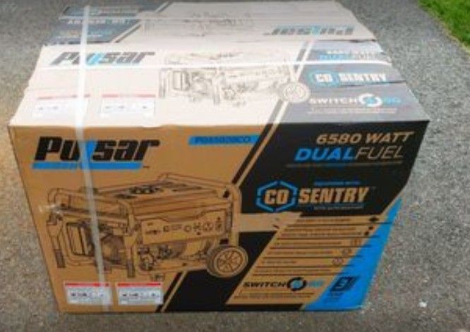 Pulsar 6,580 Watt Dual-Fuel Gasoline and Propane Portable Generator