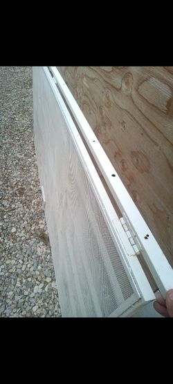 White screen door
