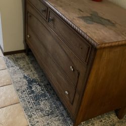 Heavy, Real Wood Dresser With Drawers