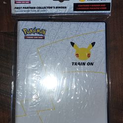 POKEMON CELEBRATIONS FIRST PARTNER PIKACHU COLLECTOR'S BINDER