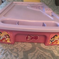 Disney Princess Under The Bed Storage Art Desk