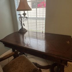 Antique Table And Chair 