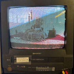 Sharp Crt Tv Vhs Combo 