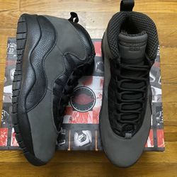 Size 11 - Jordan 10 Retro Shadow Charred Grey True Red Blue Men’s