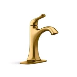 KOHLER Sundae Single Handle Single Hole Faucet in Vibrant Brushed Moderne Brass