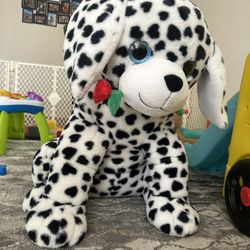 Extra Large Dog With Rose Stuffed Animal