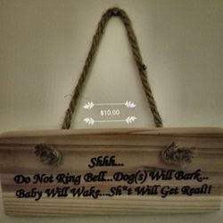 Do not ring bell door hanger