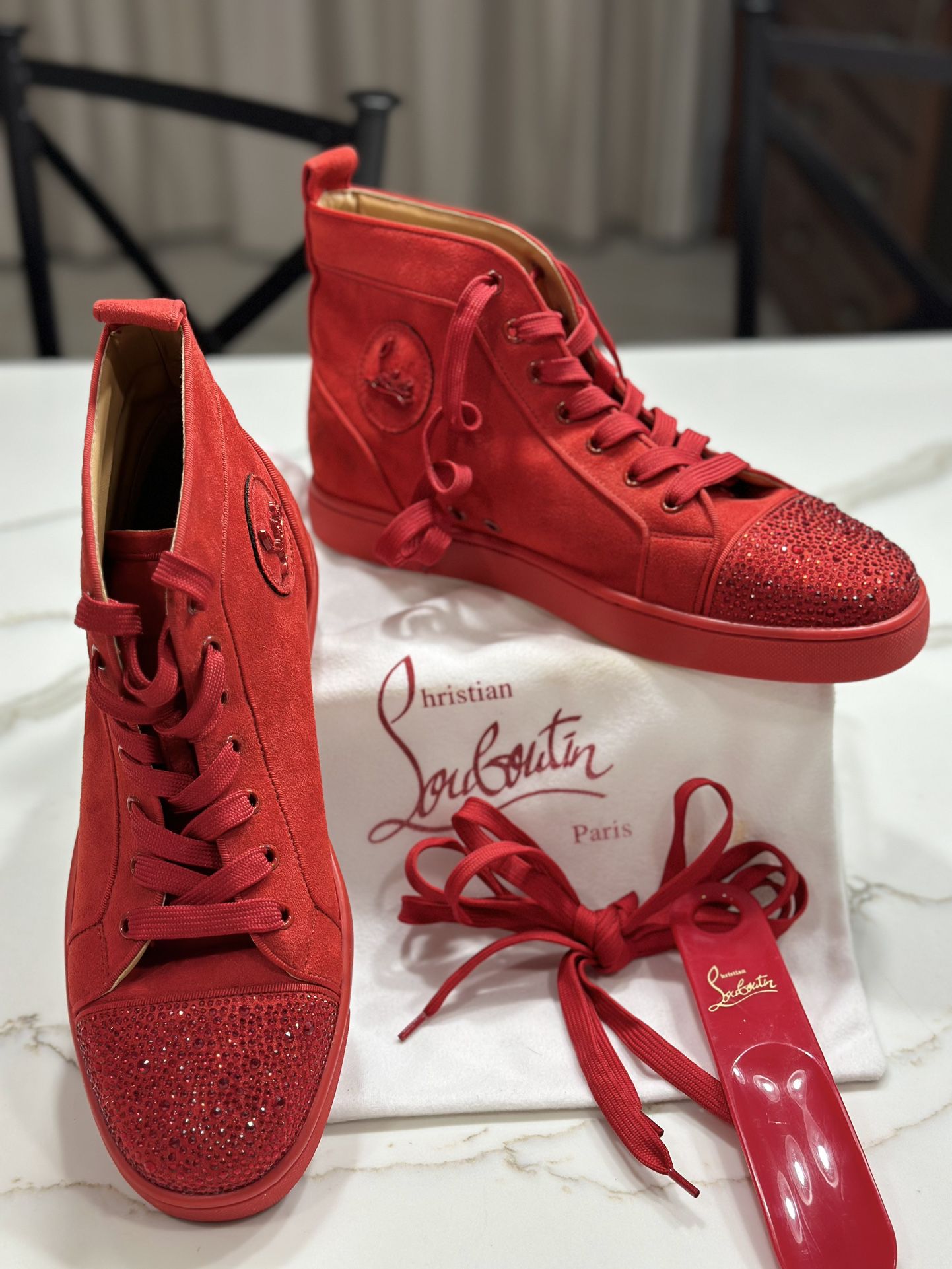 Louboutin Red High Top Sneakers for Sale in Belle Isle, FL - OfferUp