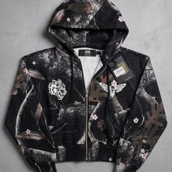 Darc Sport "Darc Blossom" Cropped Zip Hoodie - Limited Ed. #242/1000 - Small