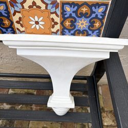 White Sconce Shelf