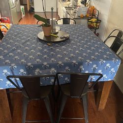 solid wood dinning set with 8 chairs