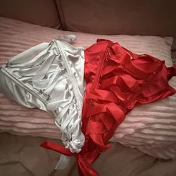 Corsets red and white