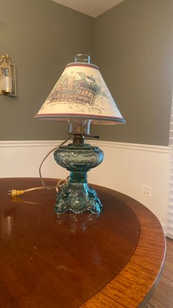 Lamp with two shades