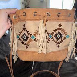 Montana West Fringe Crossbody Bucket Bag $38 OBO
