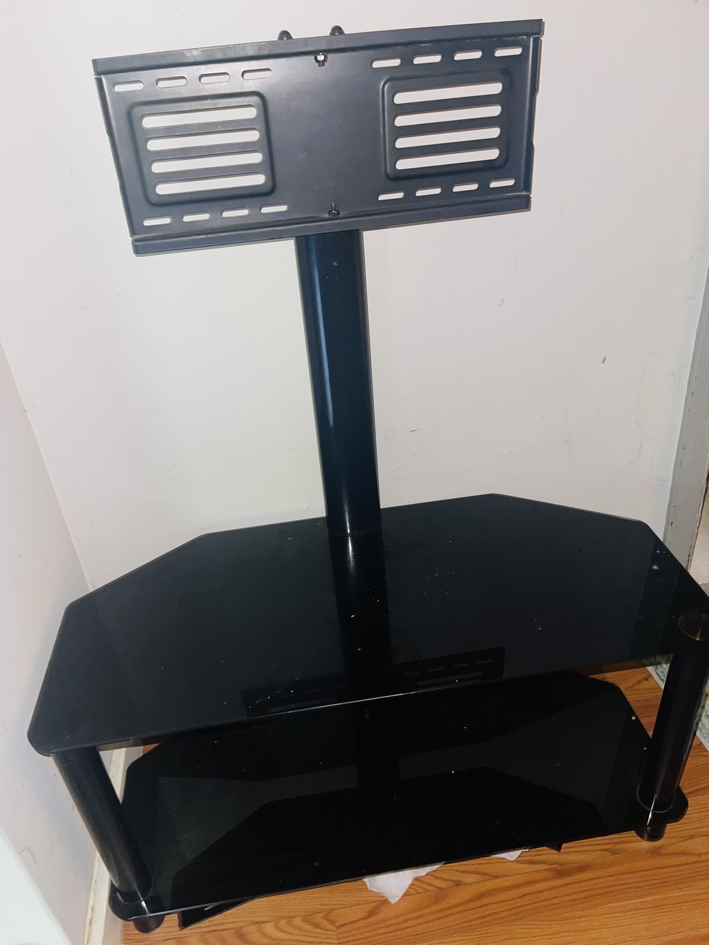 TV Stand With Glass Shelves