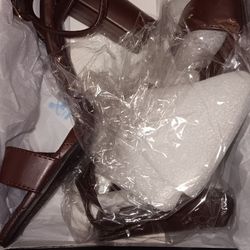 Chocolate Fashinova Heels $60.00