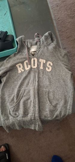 Roots Grey Zip-Up Hoodie
