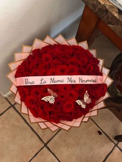 75 red roses ready