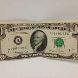 1974 10 Dollar Bill