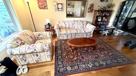 Couch, chair, coffee table and end table