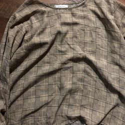 Plaid Tan Shirt 
